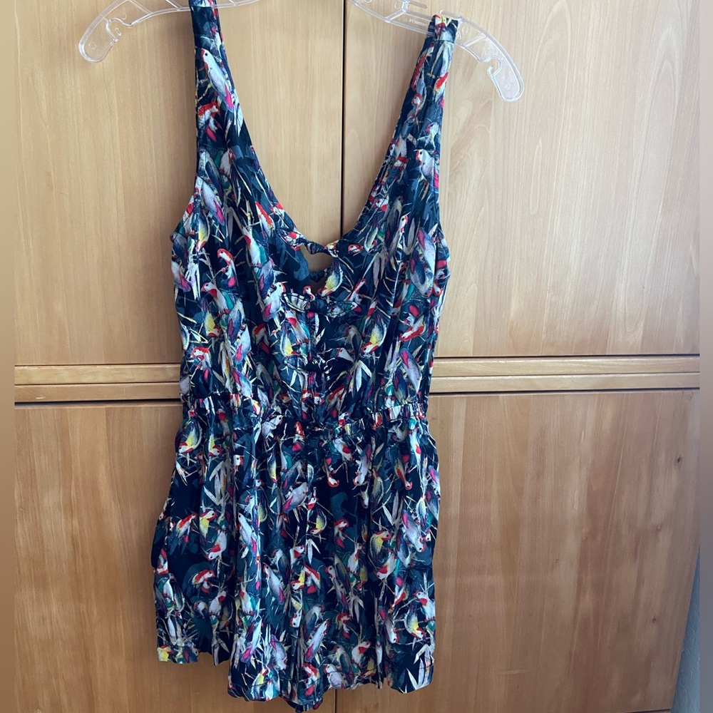 Material girl parrot romper